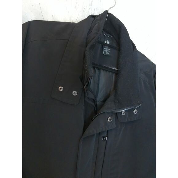 Calvin Klein Mens Black Insulated Water Resistant Jacket Quilted Lining Size XXL - Picture 3 of 7
